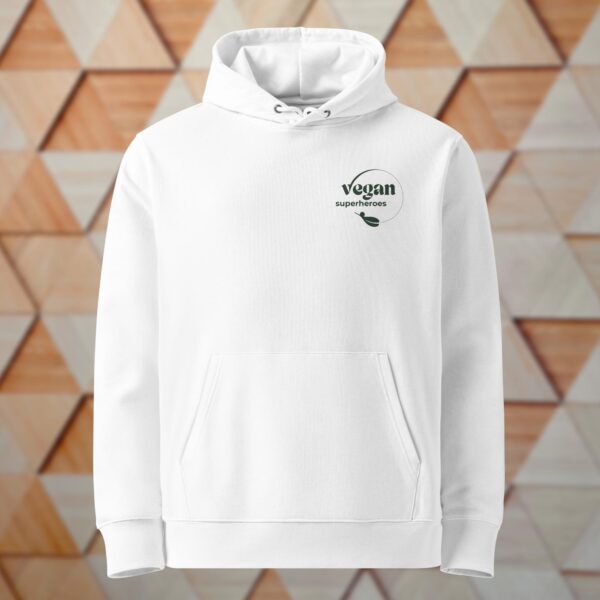 Hoodie Vegan Superheroes Logo (gestickt) – Bild 7
