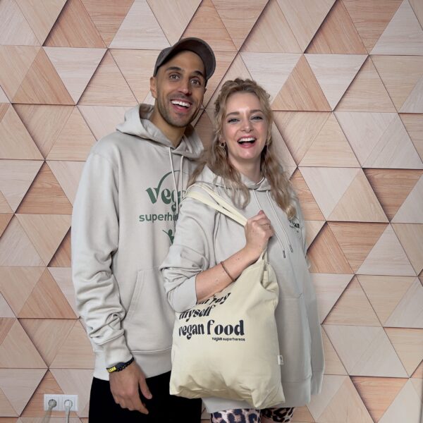 Hoodie Vegan Superheroes Logo – Bild 2