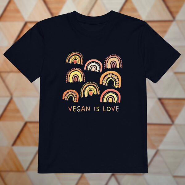 Bio-Baumwolle - T-Shirt für Kinder - Vegan Is Love – Bild 2
